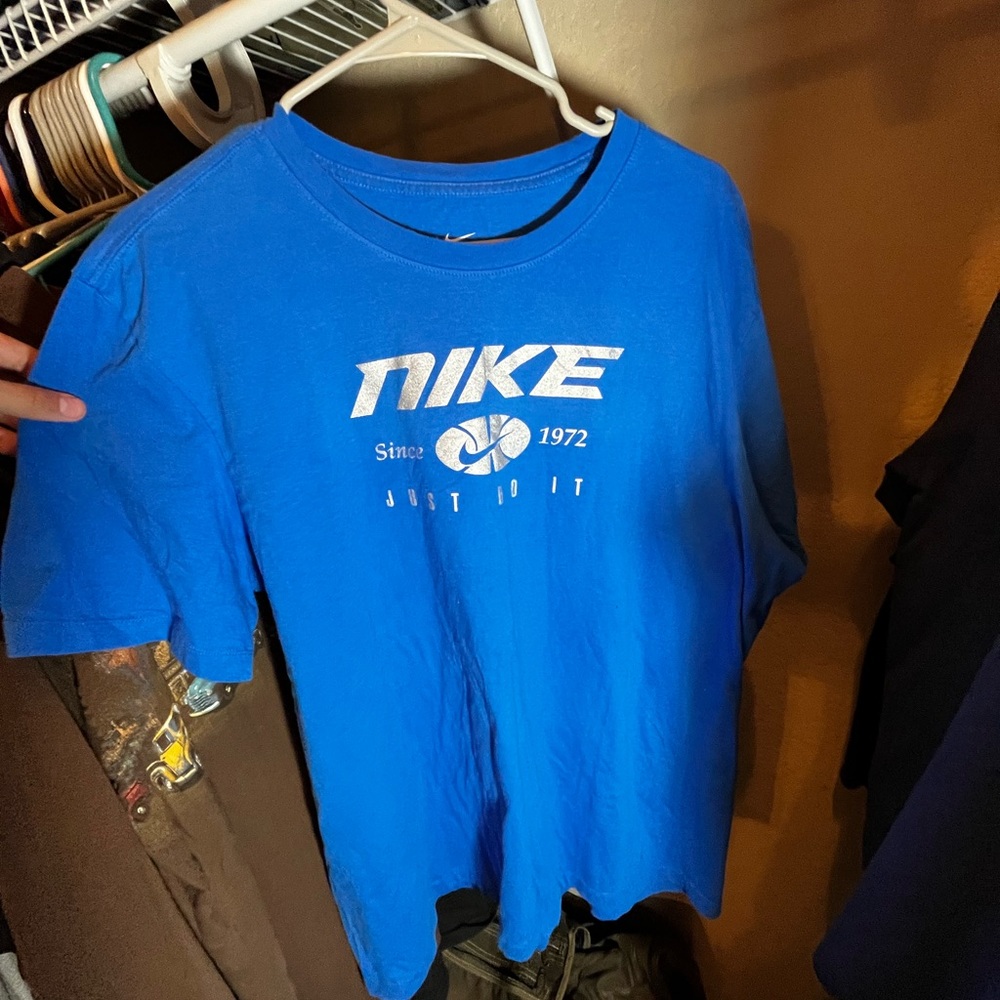Vintage 1972 Blue Nike Shirt Size XL